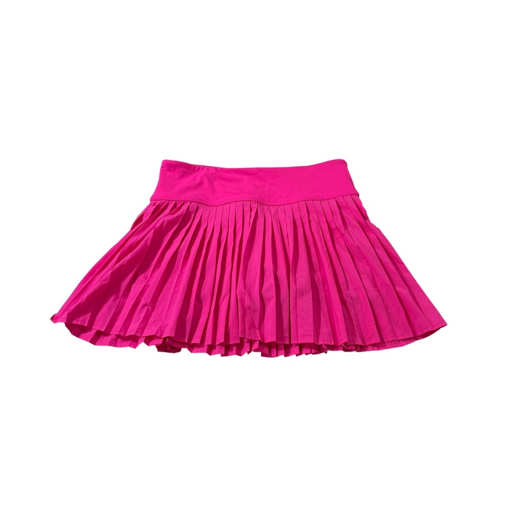 Fabletics Pleated Athletic Skort M Hot Pink Tennis Pickleball Athleisure Golf